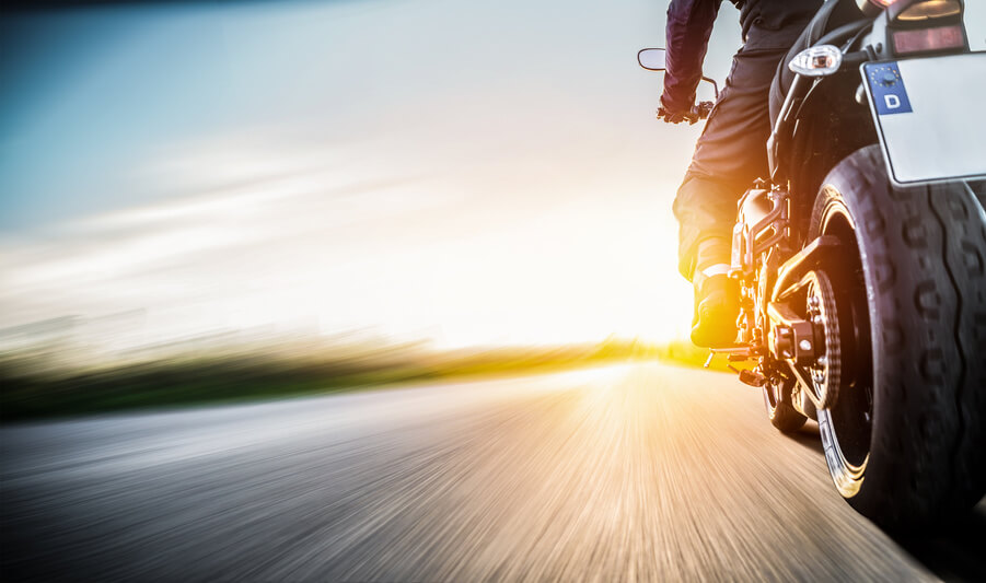 Motorrad Sonnenuntergang