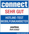 connect Service-Test „Mobilfunk-Hotlines“: yourfone ist „sehr gut“