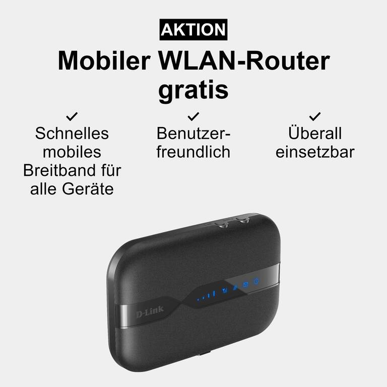 Mobiler WLAN-Router GRATIS
