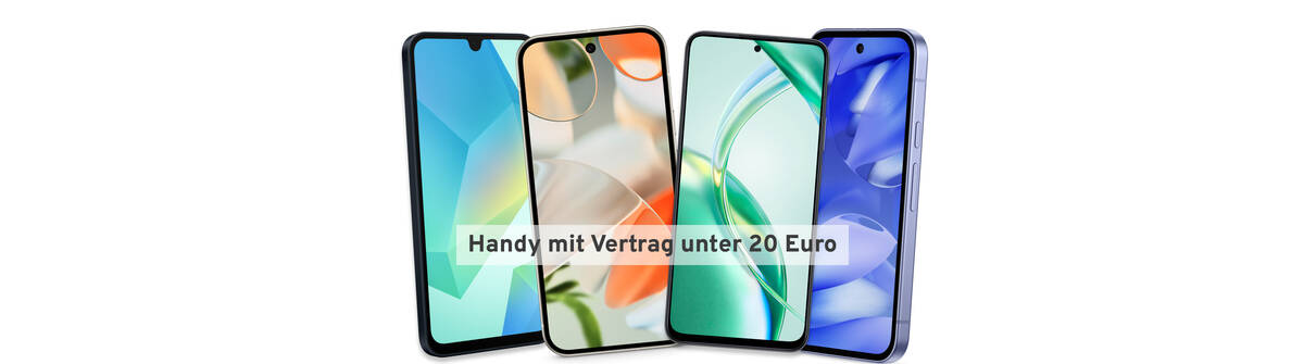 Handy mit Vertrag unter 20 Euro